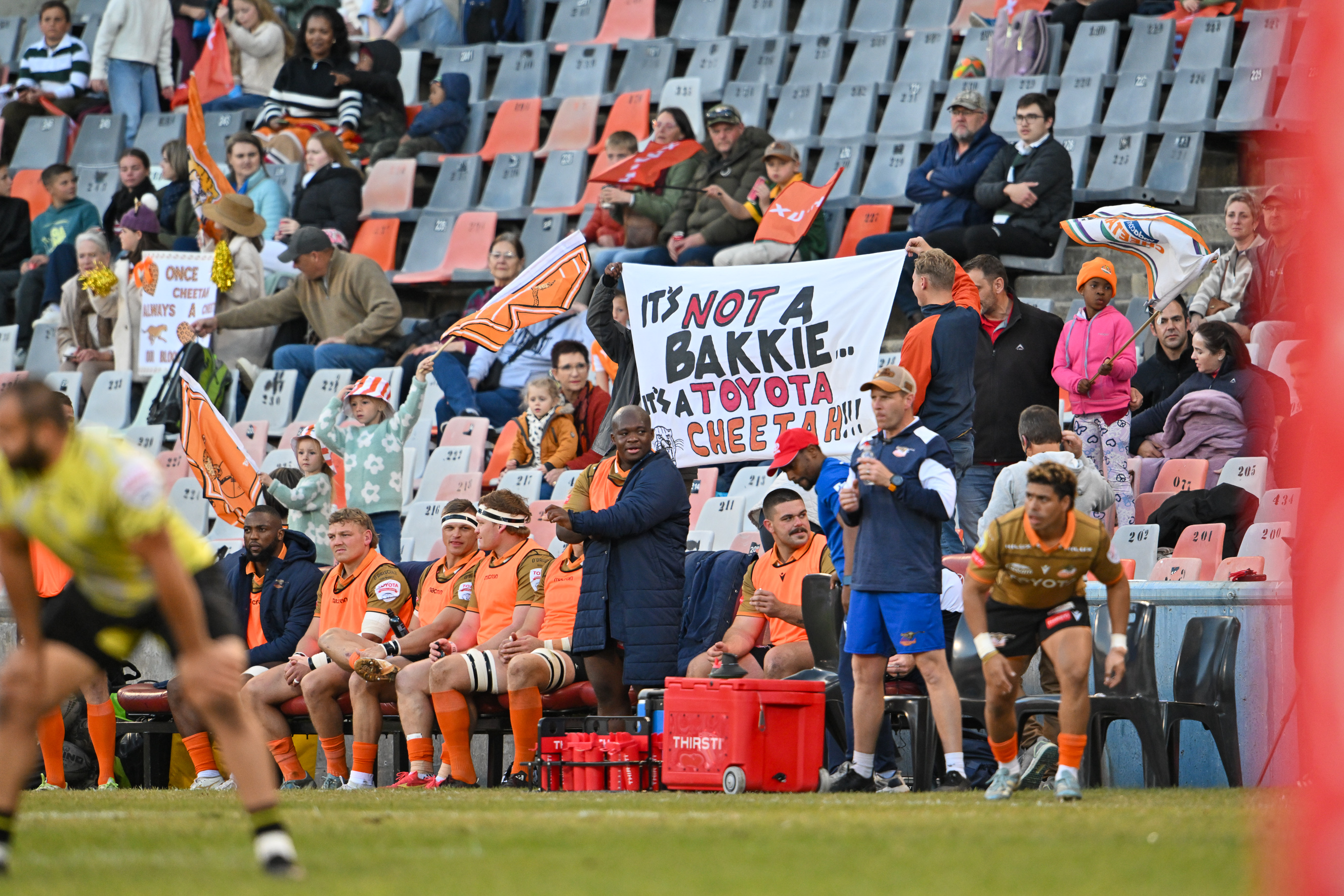 THIRSTI on the Cheetahs side line