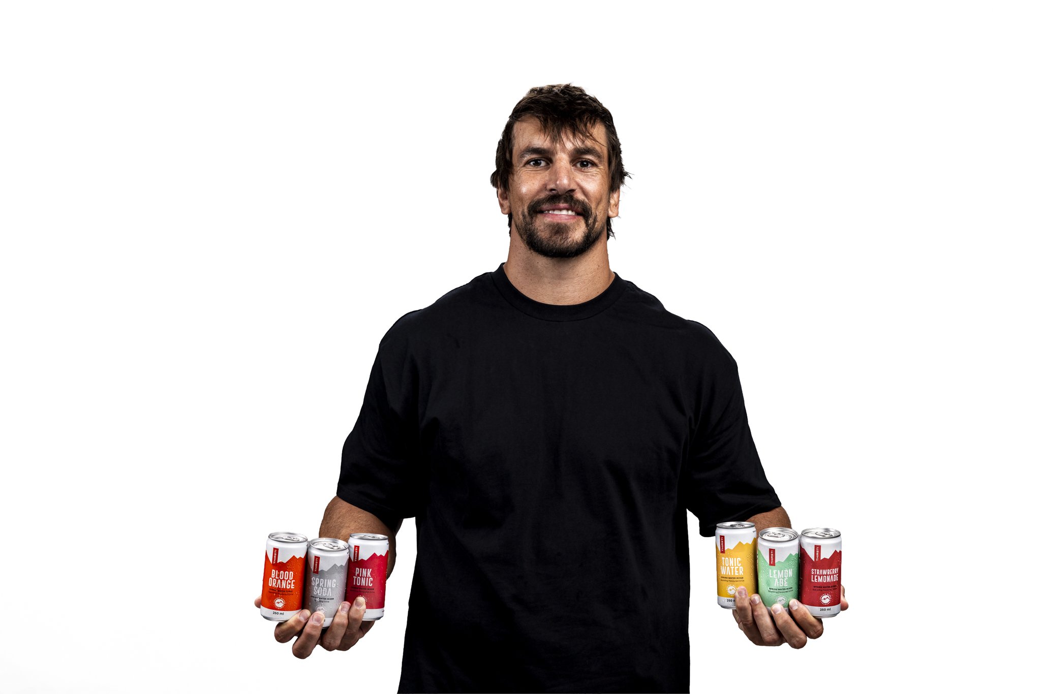 Eben Etzebeth with THIRSTI Mixers