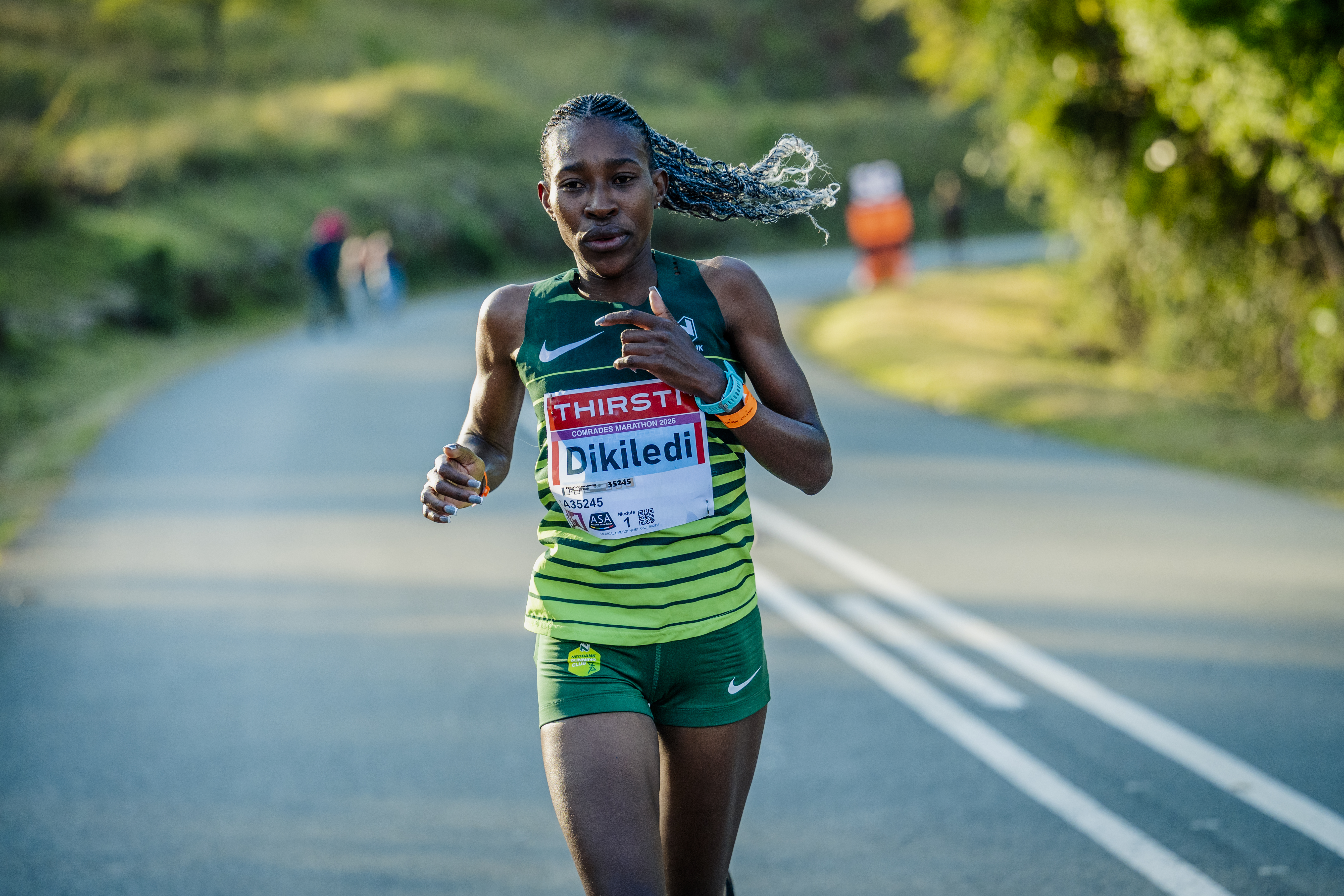 Nedbank Running Club elite runners with THIRSTI
