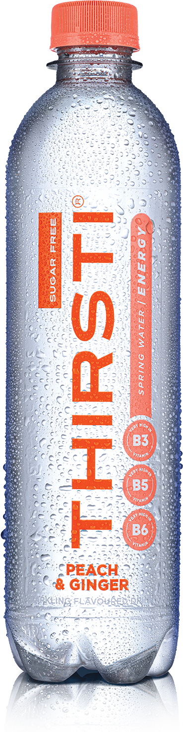 THIRSTI Flavours Plus Peach & Ginger